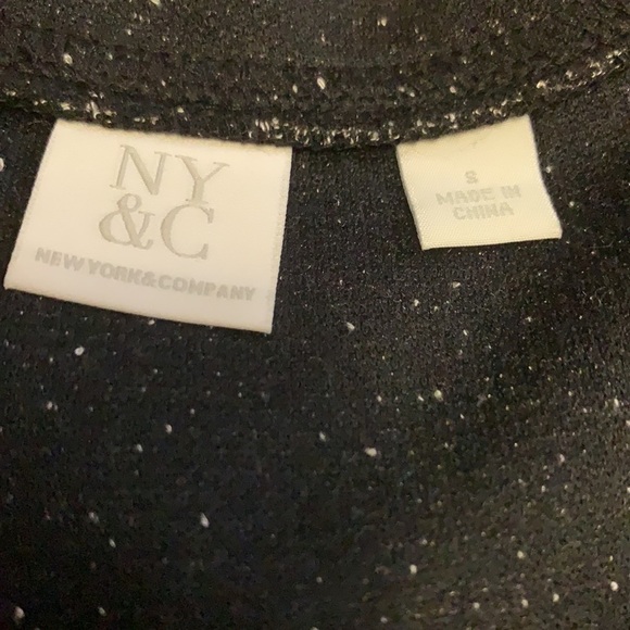 New York & Co black and white 3/4 sleeve Tweed looking dress, comfy!! - Picture 7 of 12